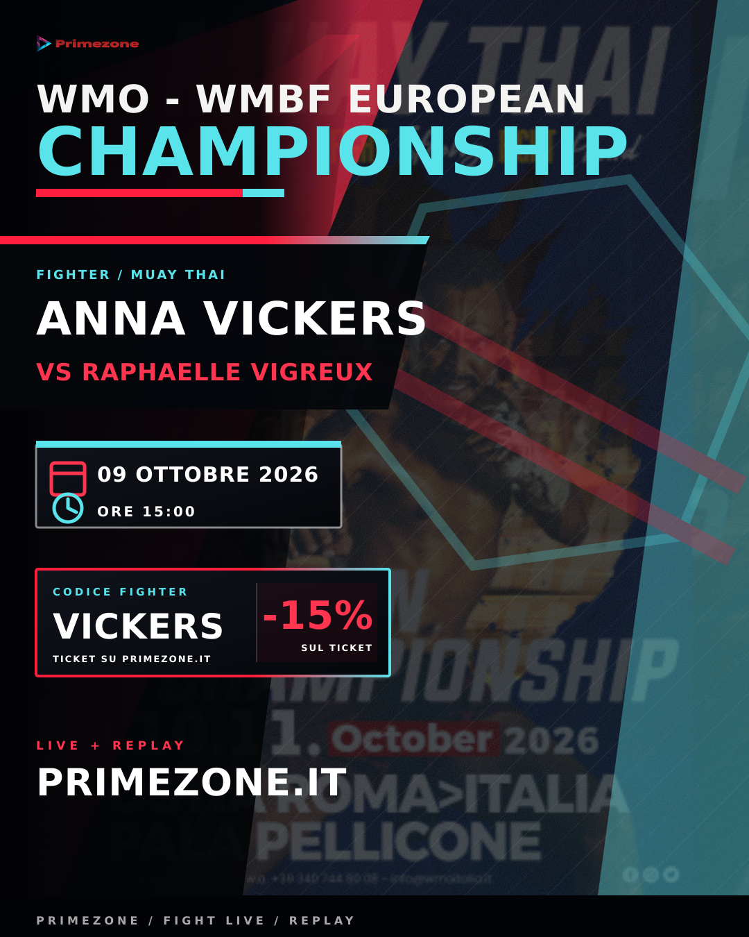 Locandina di ANNA VICKERS per WMO - WMBF European Championship