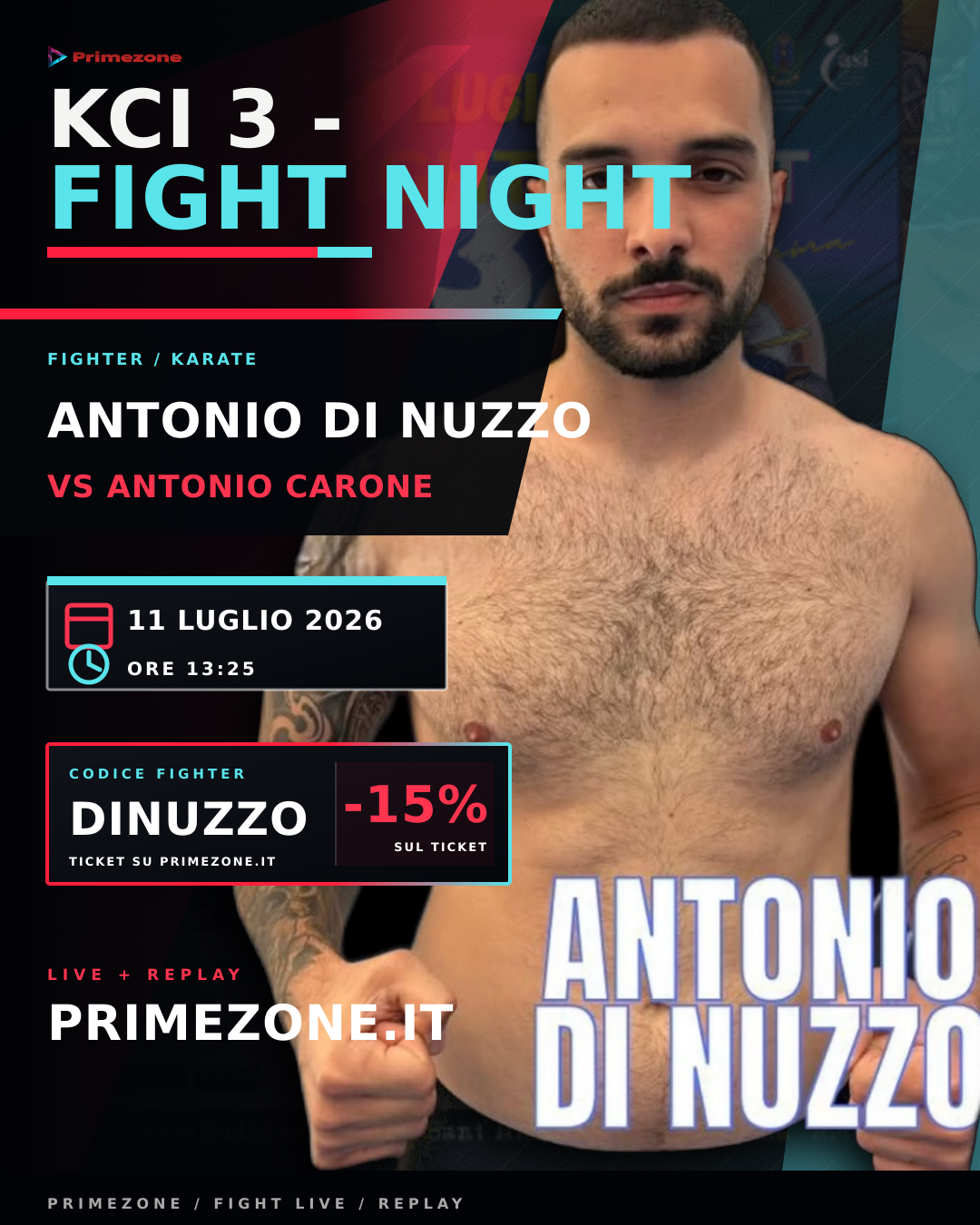 Locandina di Antonio Di Nuzzo per KCI 3 - Fight Night