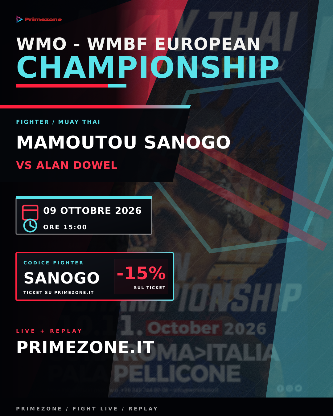 Locandina di Mamoutou SANOGO per WMO - WMBF European Championship