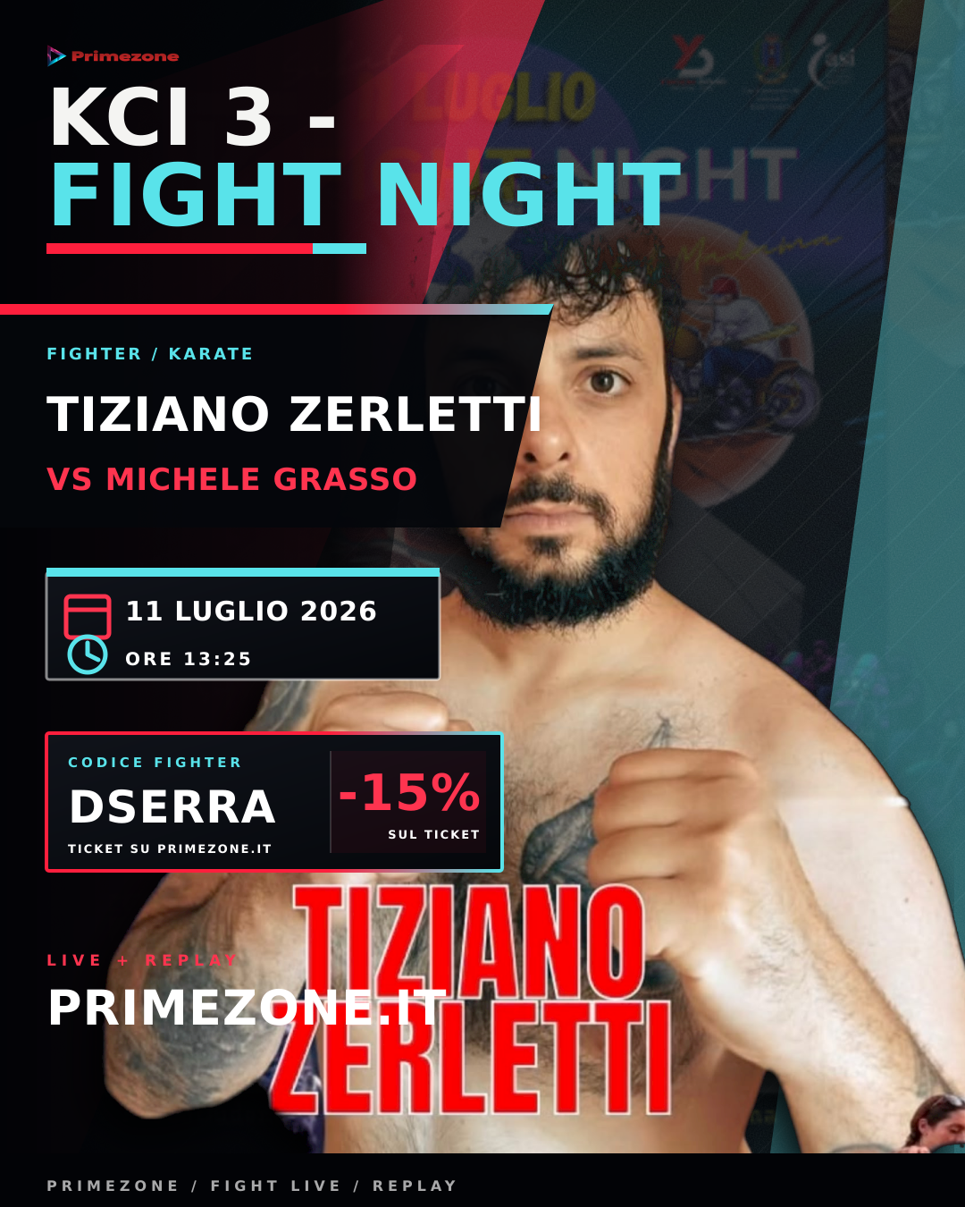 Locandina di Tiziano Zerletti per KCI 3 - Fight Night